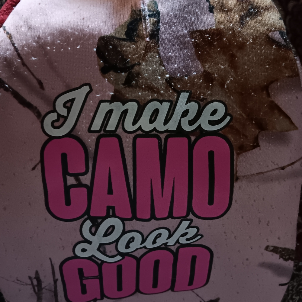 Pink "I Make Camo Look Good" Graphic Tee